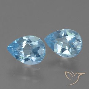 Shop natural 1.55ct スカイブルー トパーズ gems, 洋梨の形, from ブラジル at GemSelect. In stock, global shipping!