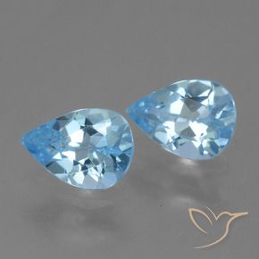 Shop natural 1.55ct スカイブルー トパーズ gems, 洋梨の形, from ブラジル at GemSelect. In stock, global shipping!