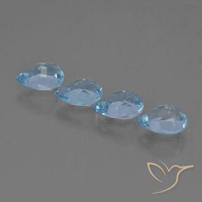 Shop natural 3.47ct スカイブルー トパーズ gems, 洋梨の形, from ブラジル at GemSelect. In stock, global shipping!