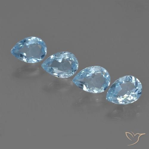 Shop natural 3.53ct スカイブルー トパーズ gems, 洋梨の形, from ブラジル at GemSelect. In stock, global shipping!