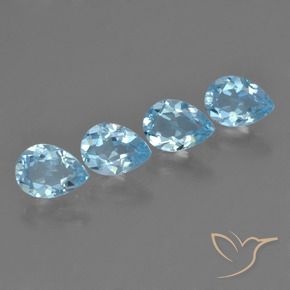 Shop natural 3.48ct スカイブルー トパーズ gems, 洋梨の形, from ブラジル at GemSelect. In stock, global shipping!