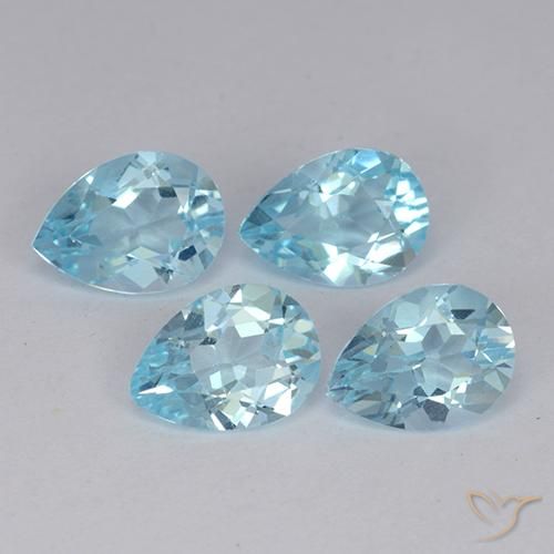 Shop natural 3.26ct スカイブルー トパーズ gems, 洋梨の形, from ブラジル at GemSelect. In stock, global shipping!