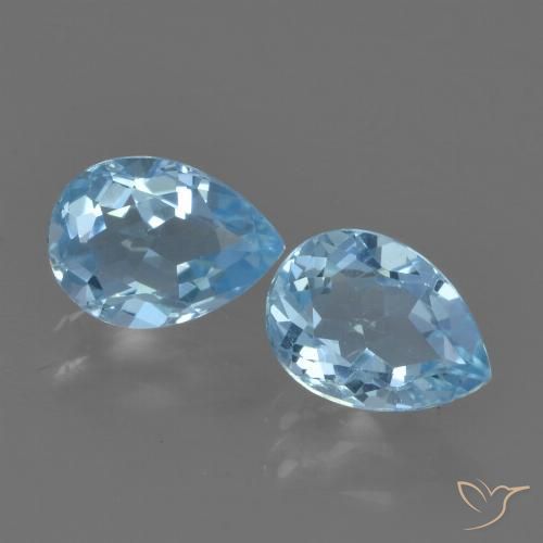 Shop natural 1.71ct スカイブルー トパーズ gems, 洋梨の形, from ブラジル at GemSelect. In stock, global shipping!