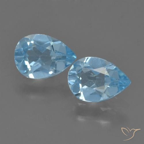 Shop natural 1.59ct スイスブルー トパーズ gems, 洋梨の形, from ブラジル at GemSelect. In stock, global shipping!