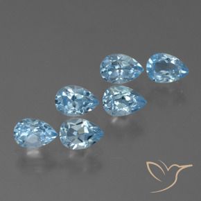 Shop natural 3.71ct スカイブルー トパーズ gems, 洋梨の形, from ブラジル at GemSelect. In stock, global shipping!