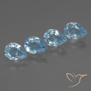 Shop natural 3.37ct スカイブルー トパーズ gems, 洋梨の形, from ブラジル at GemSelect. In stock, global shipping!