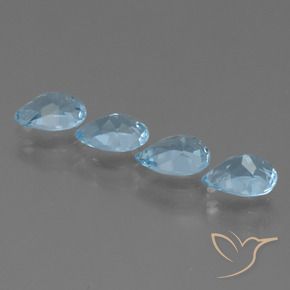 Shop natural 3.43ct スカイブルー トパーズ gems, 洋梨の形, from ブラジル at GemSelect. In stock, global shipping!