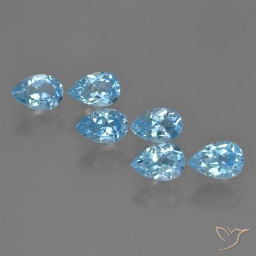Shop natural 3.68ct スイスブルー トパーズ gems, 洋梨の形, from ブラジル at GemSelect. In stock, global shipping!
