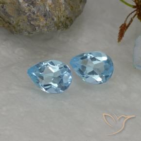 Shop natural 1.67ct スカイブルー トパーズ gems, 洋梨の形, from ブラジル at GemSelect. In stock, global shipping!