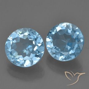 Shop natural 4.09ct スイスブルー トパーズ gems, ラウンド, from ブラジル at GemSelect. In stock, global shipping!