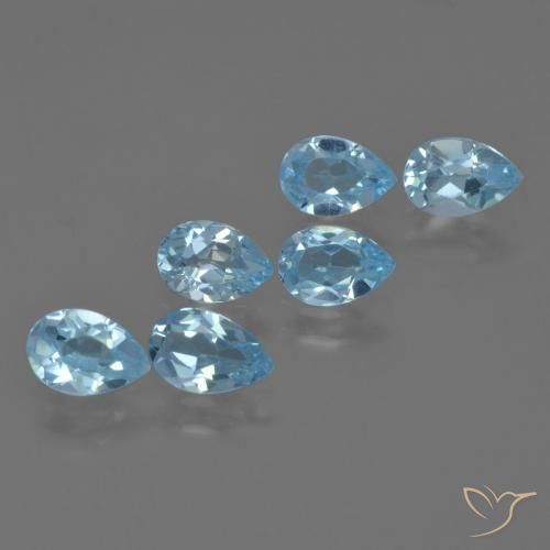 Shop natural 2.93ct スカイブルー トパーズ gems, 洋梨の形, from ブラジル at GemSelect. In stock, global shipping!