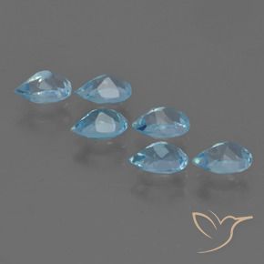 Shop natural 3.41ct スカイブルー トパーズ gems, 洋梨の形, from ブラジル at GemSelect. In stock, global shipping!