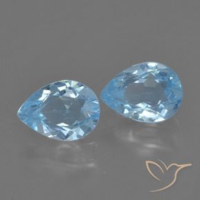 Shop natural 1.71ct スカイブルー トパーズ gems, 洋梨の形, from ブラジル at GemSelect. In stock, global shipping!