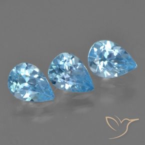 Shop natural 2.20ct スカイブルー トパーズ gems, 洋梨の形, from ブラジル at GemSelect. In stock, global shipping!