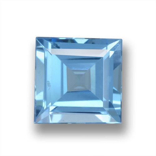 1.86ct 天然 スイスブルー トパーズ, 四角形, VVS-VS
