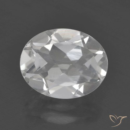 3.01ct 天然 ホワイト トパーズ, 楕円形, VVS-VS