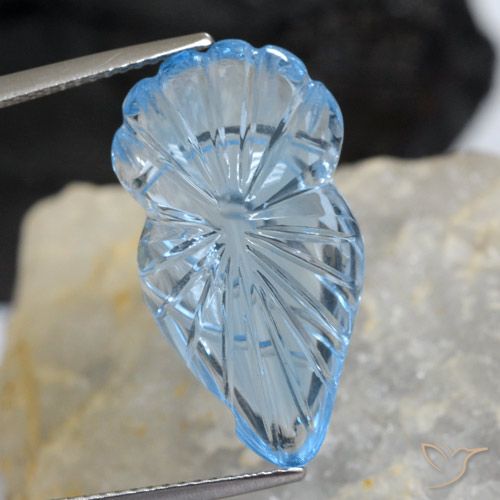 16.56ct 天然 スカイブルー トパーズ, ファンシー, 透明