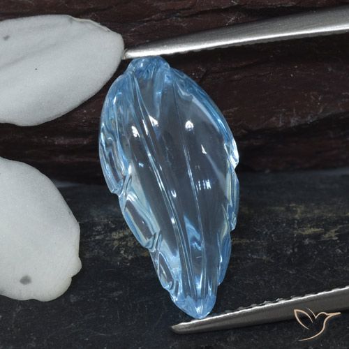 6.11ct 天然 スカイブルー トパーズ, ファンシー, 透明