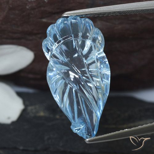 12.84ct 天然 スイスブルー トパーズ, ファンシー, 透明
