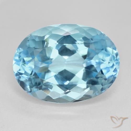 23.72ct 天然 スイスブルー トパーズ, 楕円形, VVS