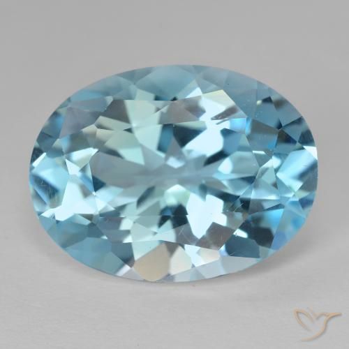 21.52ct 天然 スイスブルー トパーズ, 楕円形, VVS-VS