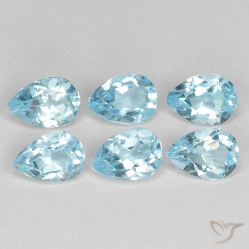 Shop natural 3.29ct スカイブルー トパーズ gems, 洋梨の形, from ブラジル at GemSelect. In stock, global shipping!