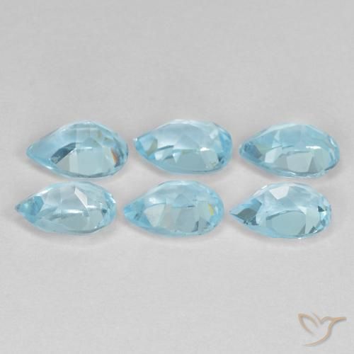 Shop natural 3.29ct スカイブルー トパーズ gems, 洋梨の形, from ブラジル at GemSelect. In stock, global shipping!