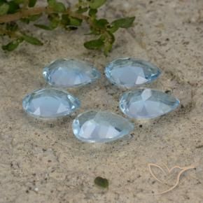 Shop natural 3.87ct スカイブルー トパーズ gems, 洋梨の形, from ブラジル at GemSelect. In stock, global shipping!