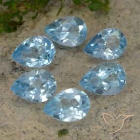 Shop natural 5.01ct スカイブルー トパーズ gems, 洋梨の形, from ブラジル at GemSelect. In stock, global shipping!