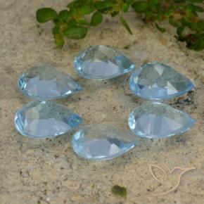 Shop natural 5.01ct スカイブルー トパーズ gems, 洋梨の形, from ブラジル at GemSelect. In stock, global shipping!