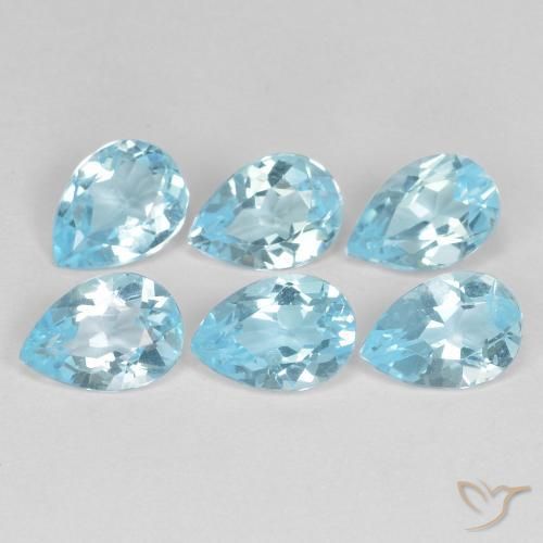 Shop natural 4.35ct スカイブルー トパーズ gems, 洋梨の形, from ブラジル at GemSelect. In stock, global shipping!