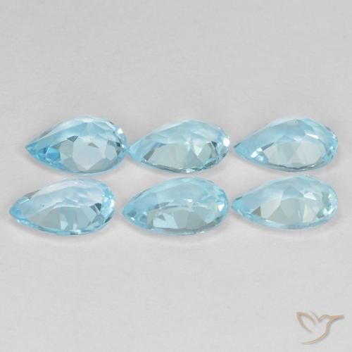 Shop natural 4.35ct スカイブルー トパーズ gems, 洋梨の形, from ブラジル at GemSelect. In stock, global shipping!