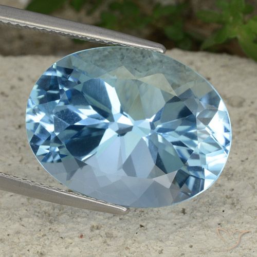 23.05ct 天然 スカイブルー トパーズ, 楕円形, VVS