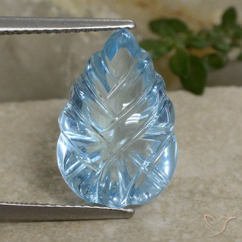 8.71ct 天然 スカイブルー トパーズ, ファンシー, 透明