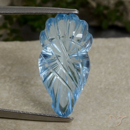 11.59ct 天然 スカイブルー トパーズ, ファンシー, 透明