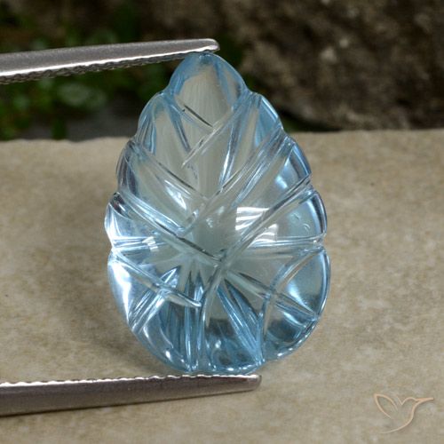 9.91ct 天然 スイスブルー トパーズ, ファンシー, 透明