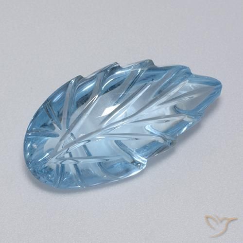 15.56ct 天然 スカイブルー トパーズ, ファンシー, 透明