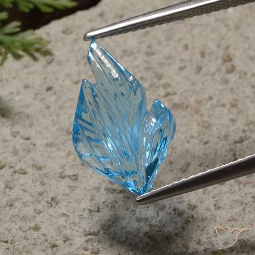 4.31ct 天然 スイスブルー トパーズ, ファンシー, 透明