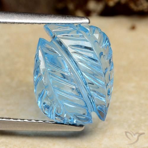 6.25ct 天然 スイスブルー トパーズ, ファンシー, 透明
