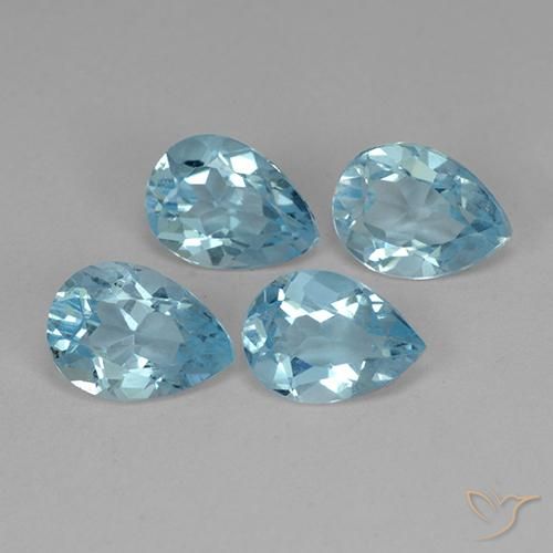 Shop natural 3.29ct スカイブルー トパーズ gems, 洋梨の形, from ブラジル at GemSelect. In stock, global shipping!