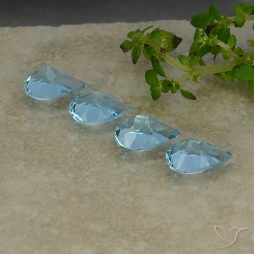 Shop natural 3.09ct スカイブルー トパーズ gems, 洋梨の形, from ブラジル at GemSelect. In stock, global shipping!