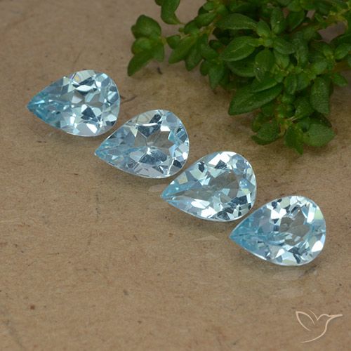 Shop natural 2.88ct スイスブルー トパーズ gems, 洋梨の形, from ブラジル at GemSelect. In stock, global shipping!