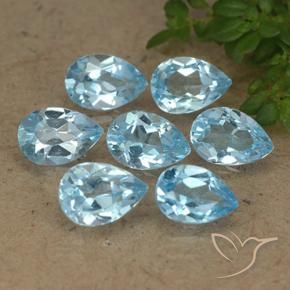 Shop natural 3.83ct スカイブルー トパーズ gems, 洋梨の形, from ブラジル at GemSelect. In stock, global shipping!
