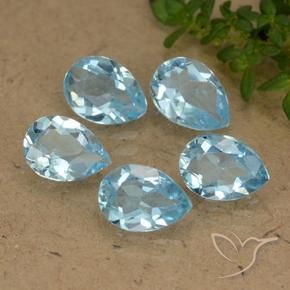 Shop natural 3.87ct スカイブルー トパーズ gems, 洋梨の形, from ブラジル at GemSelect. In stock, global shipping!