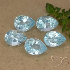 Shop natural 4.39ct スカイブルー トパーズ gems, 洋梨の形, from ブラジル at GemSelect. In stock, global shipping!