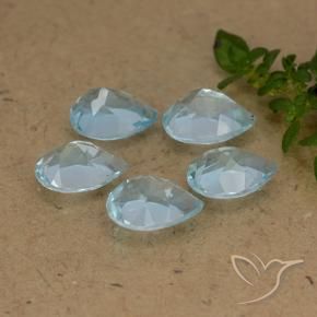 Shop natural 4.39ct スカイブルー トパーズ gems, 洋梨の形, from ブラジル at GemSelect. In stock, global shipping!
