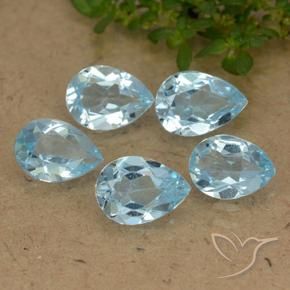 Shop natural 3.82ct スイスブルー トパーズ gems, 洋梨の形, from ブラジル at GemSelect. In stock, global shipping!