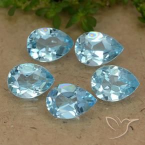 Shop natural 4.36ct スカイブルー トパーズ gems, 洋梨の形, from ブラジル at GemSelect. In stock, global shipping!