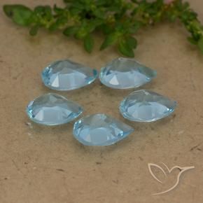 Shop natural 4.36ct スカイブルー トパーズ gems, 洋梨の形, from ブラジル at GemSelect. In stock, global shipping!