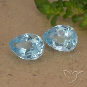 Shop natural 1.70ct スカイブルー トパーズ gems, 洋梨の形, from ブラジル at GemSelect. In stock, global shipping!